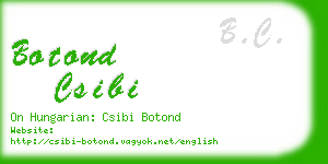 botond csibi business card